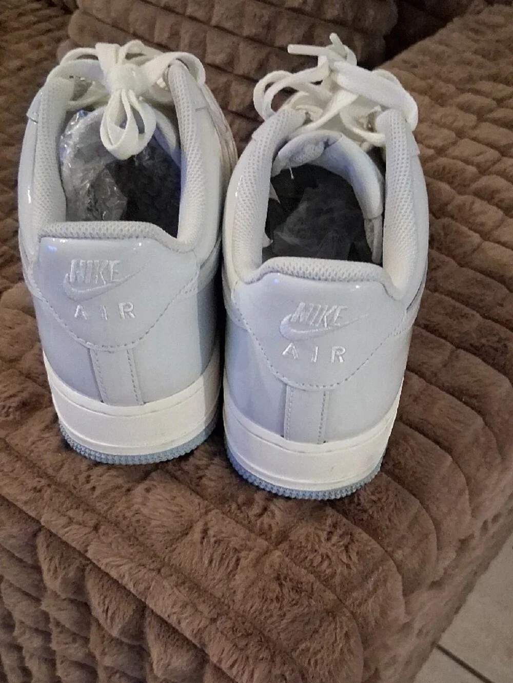 Nike Men’s Low-Top Sneakers — White with Ice Accents